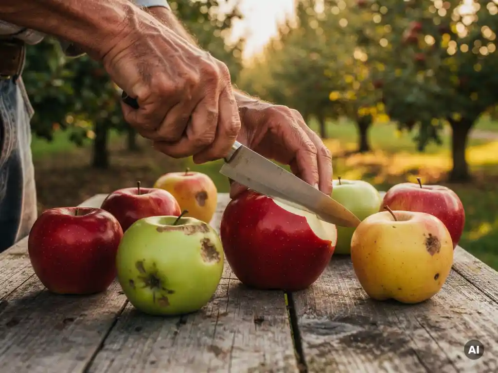 How do fruit breeders develop varieties for easy consumption?