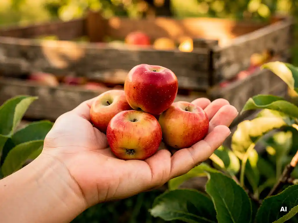 Which apple varieties are suitable for mini or snack size?