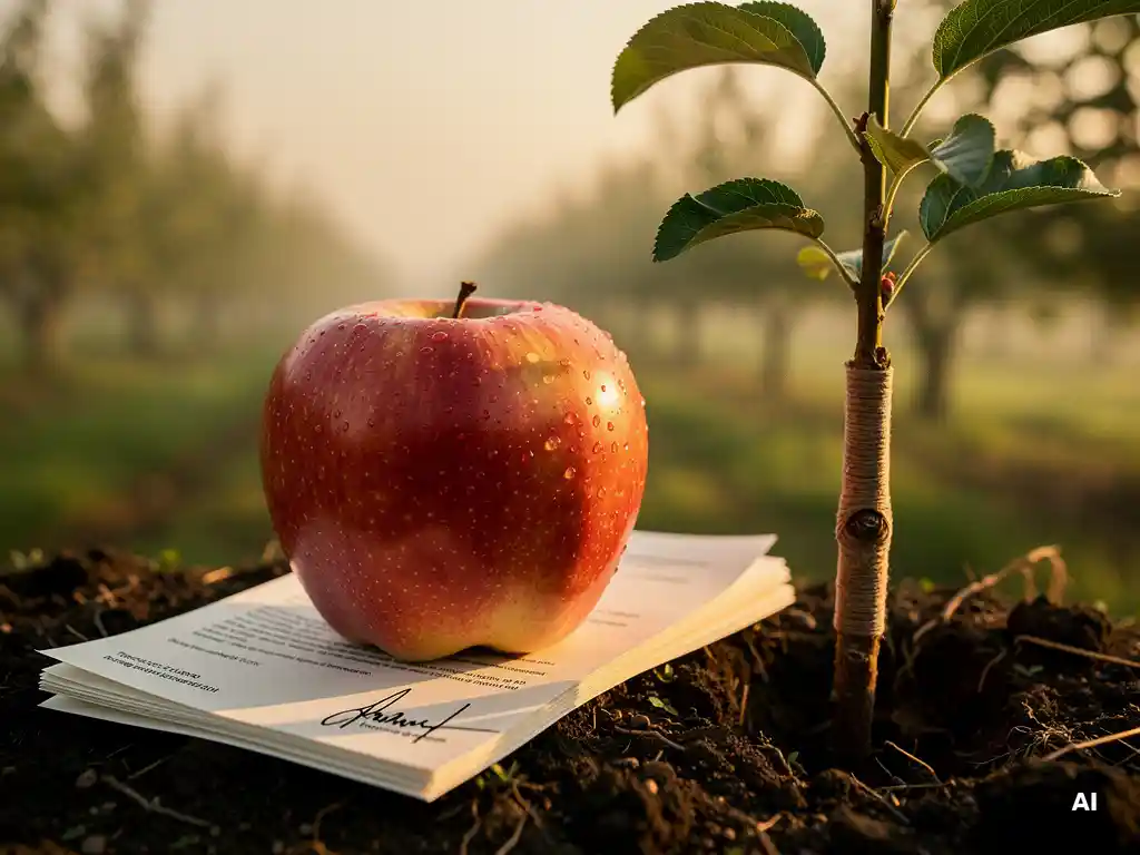 How do I license a climate-resilient apple variety?