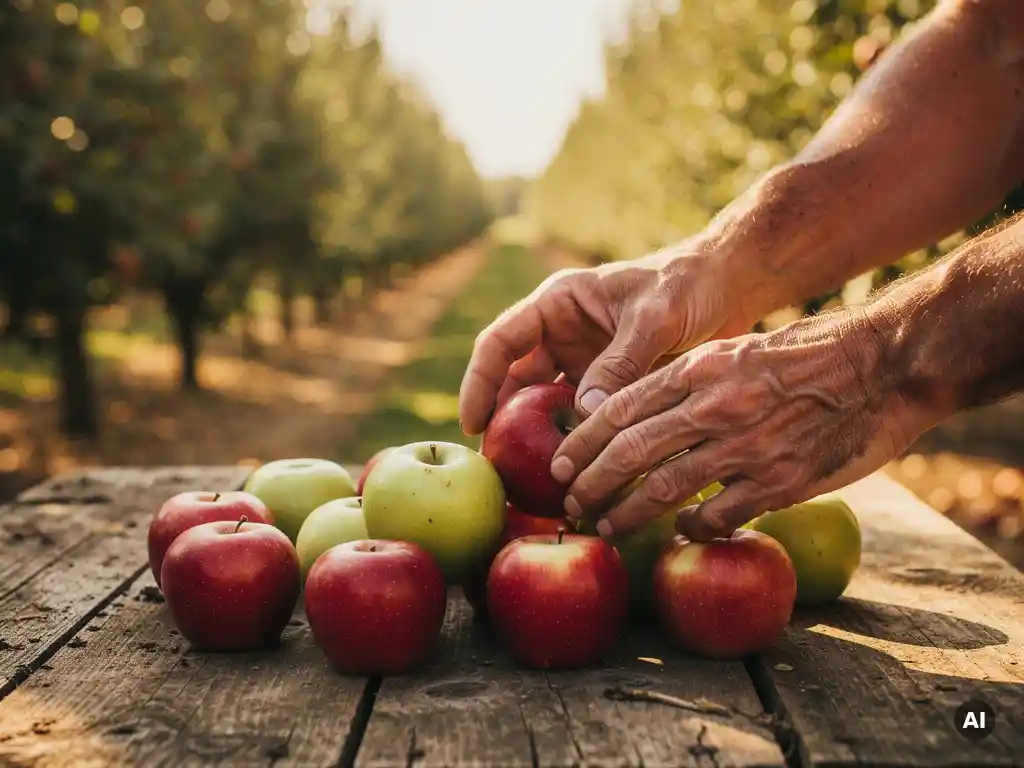 How does orchard management affect the uniformity of fruit?