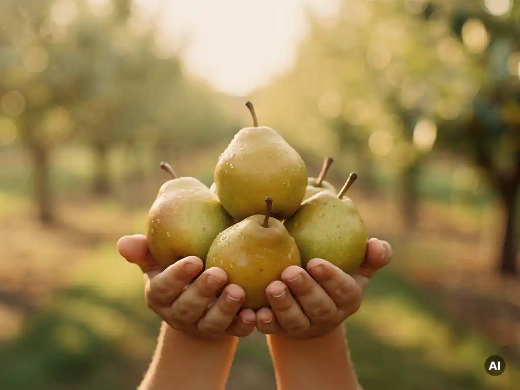 Which pear varieties are suitable for children and young people?
