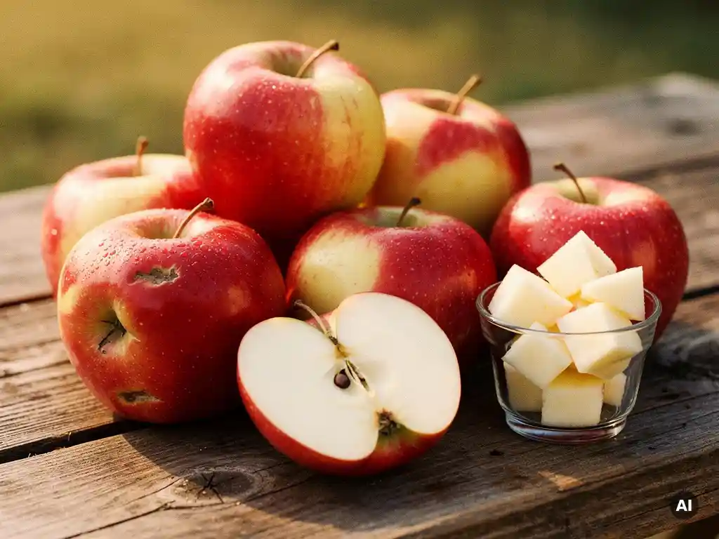 Which apple varieties are suitable for fruit snacks and cups?