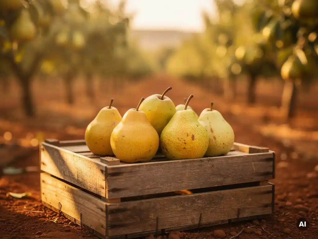 Which pear varieties are licensed for Southern European markets?