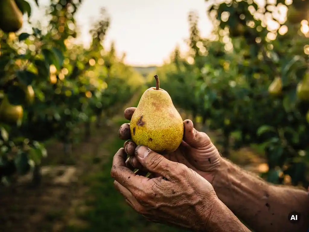How do growers select a pear variety based on climate suitability?