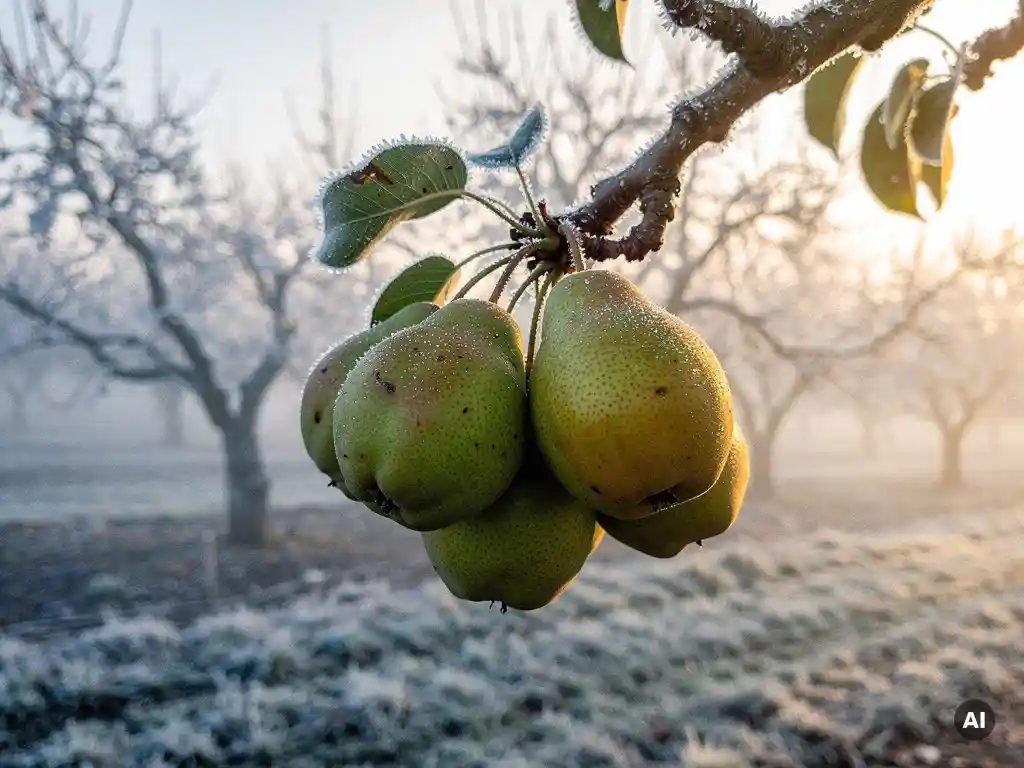 What is the effect of chill units on pear production?